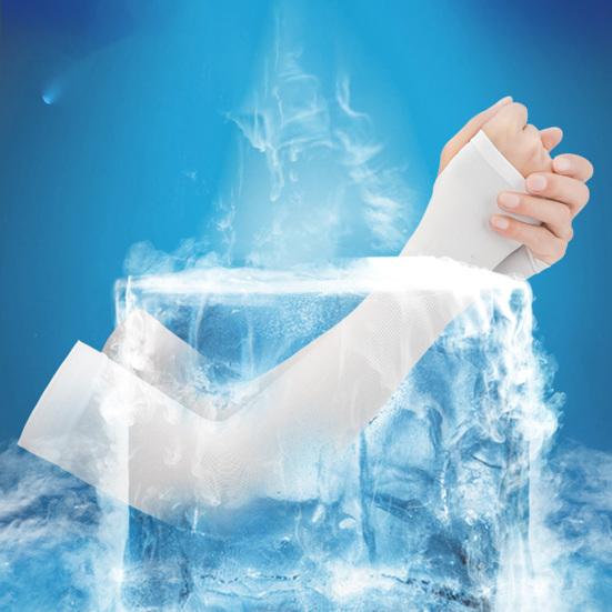 1 Paio Guanti da Braccio Aderenti Snellenti Monocolore Protezione Solare Anti-UV Maniche Copri Maniche Fornitura per Ciclismo