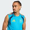 Adidas Spain Tank Tops Men's Turquoises Blue Crew Neck Moderate Other