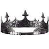 Crowns For Silver Men Antique King Crown Mens Crown For Prom King Party Decorations Royal Medieval Crown And Scepter Costume Accessories