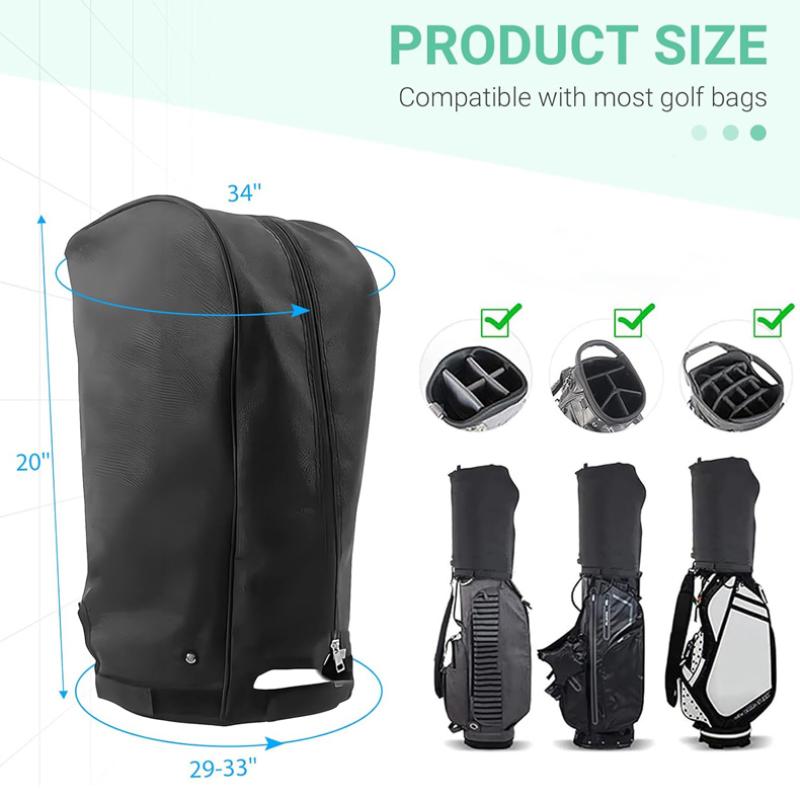 

{NN74} Golf Bag Rain Cover Dustproof Rain Hood Club Protector Portable Golf Bag Rain Cover For Golf Bag And Carry Cart Stand Bag