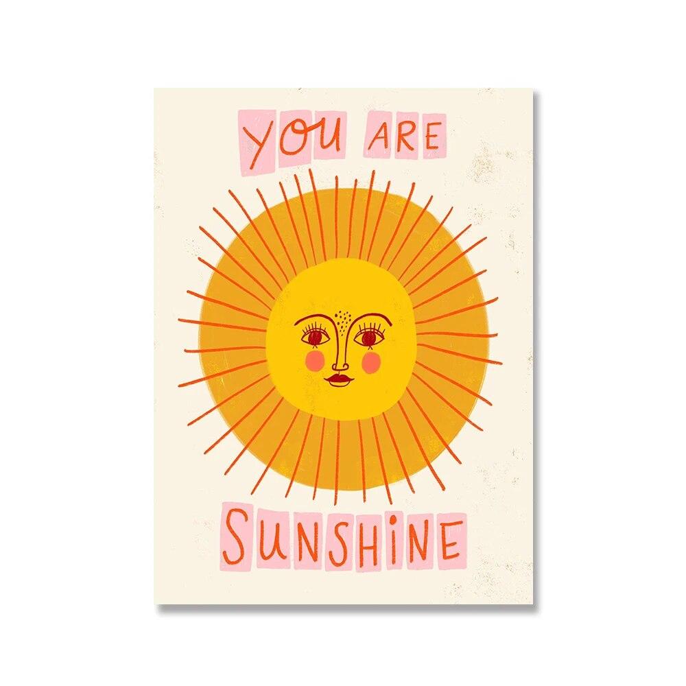 Anatomical Heart with Flowers Floral Posters and Prints Inspirational Quote Wall Art Lover Women Picture Canvas Painting Decor No Frame