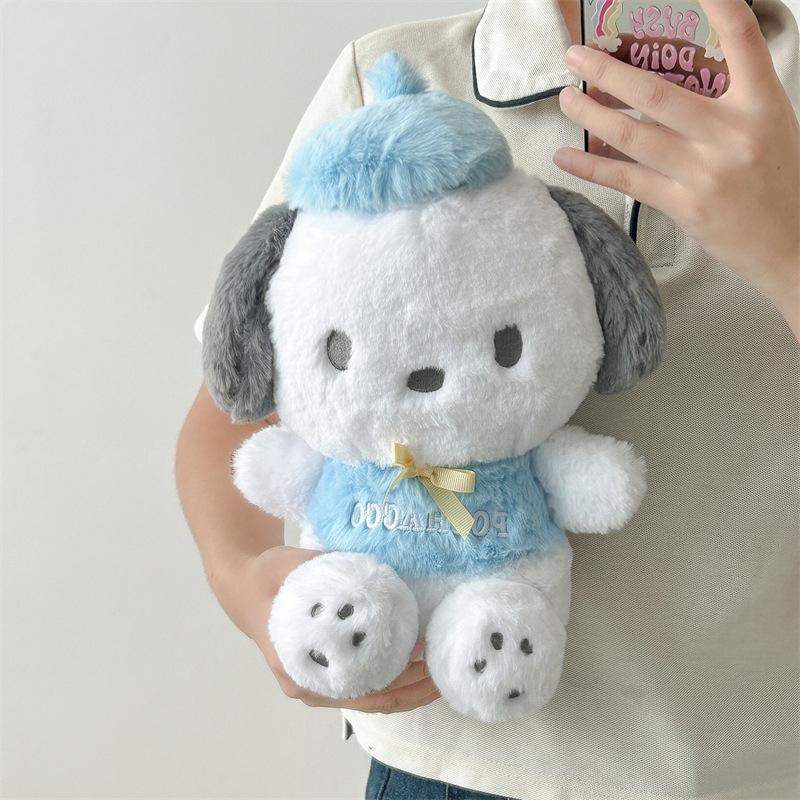 Cartoon Pochacco Dog Toys Fresh Anime Figure Soft Stuffed Plush Doll Throw Pillow Children Birthday Christmas Gifts