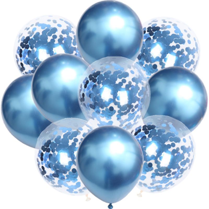 12 Inch Metal Sequined Balloon Set Birthday Party Valentine'S Day Decoration Wedding Supplies