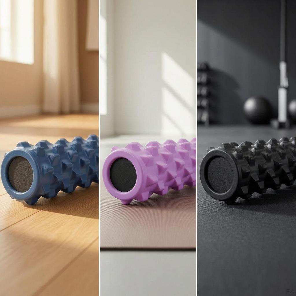 Textured Foam Roller Firm Deep Tissue Muscle Massage Cylinder for Back Calves