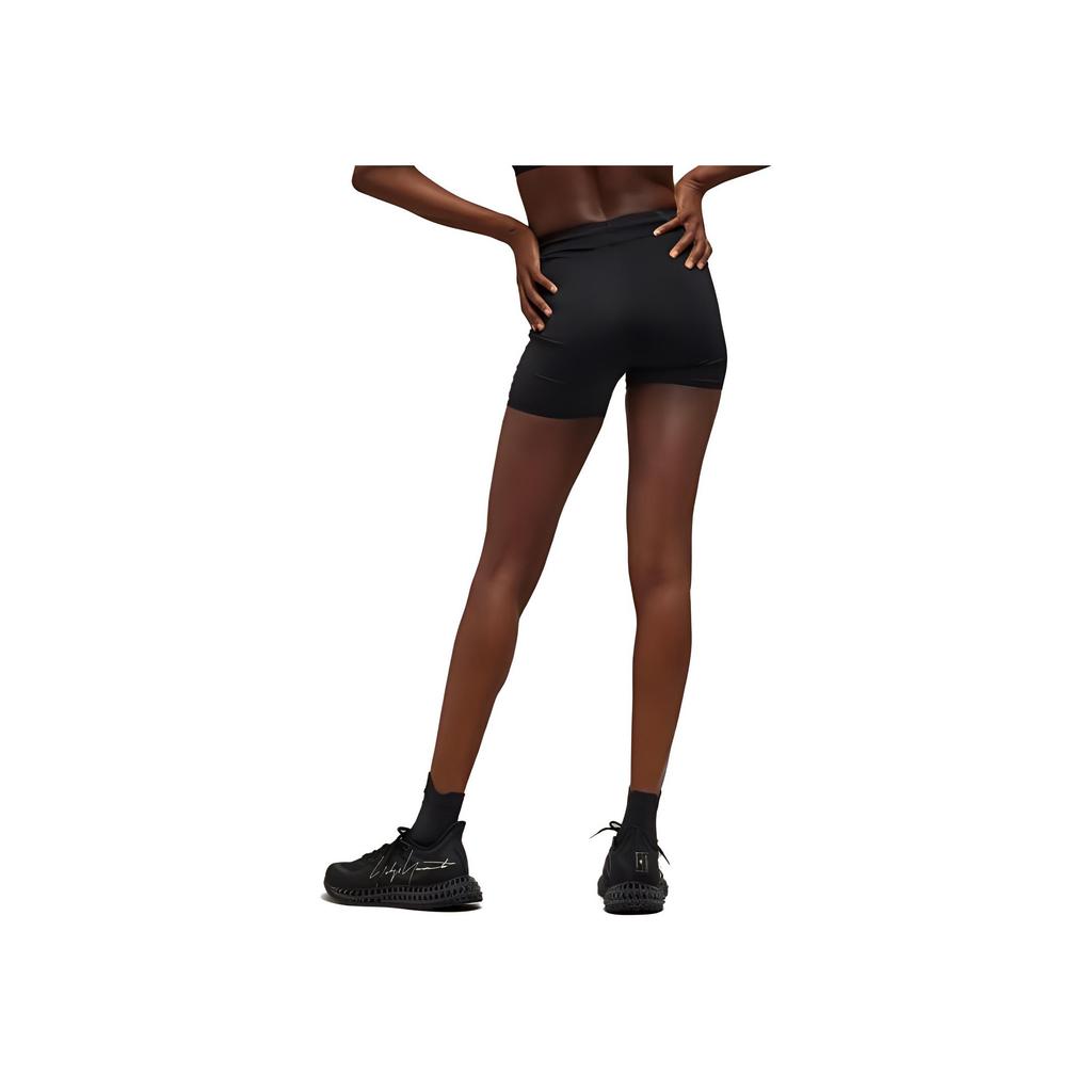 Y-3 Letter And Number Print Slim Fit Sports Shorts Women shorts Black IQ0427