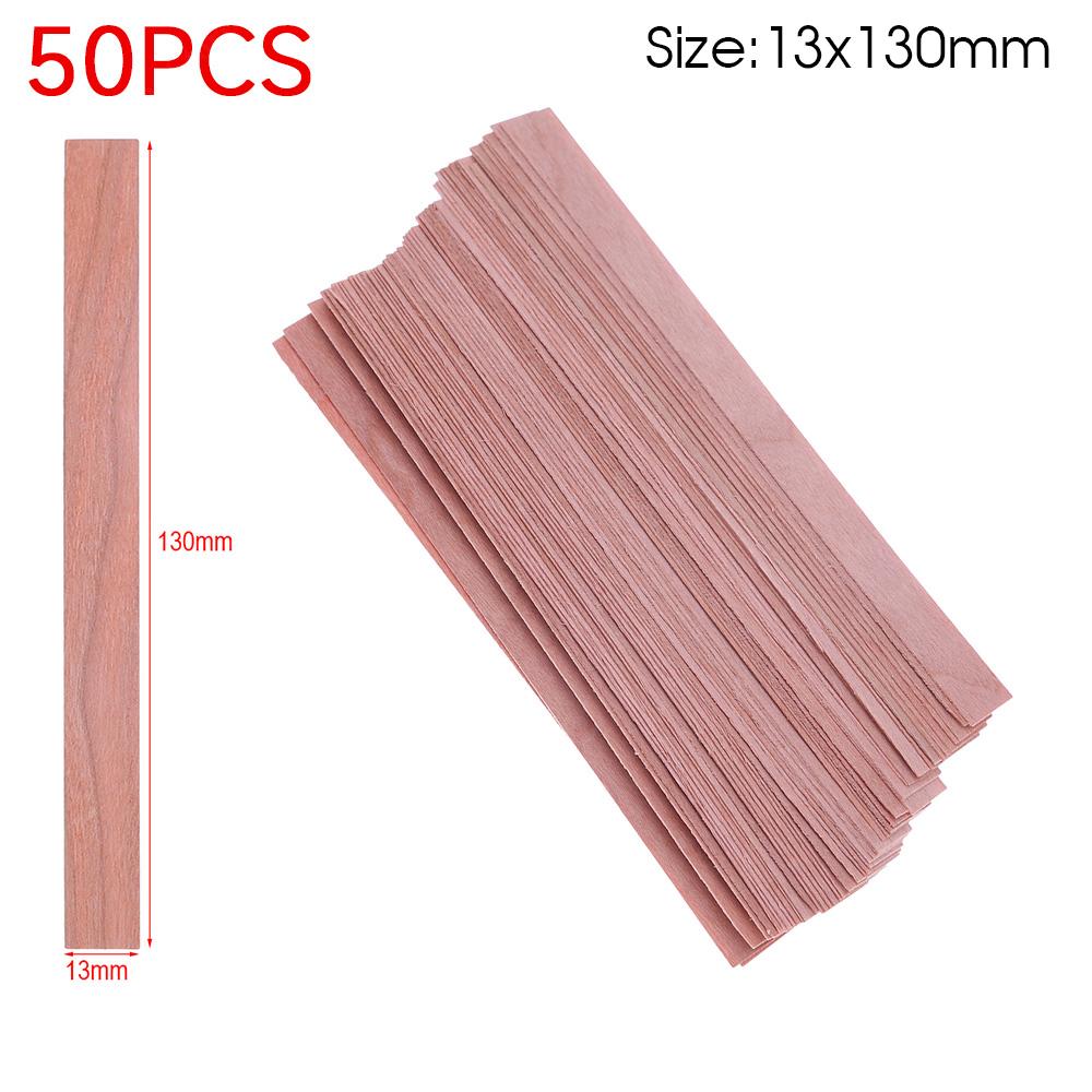 50/100PCS Wooden Candle Wicks Candle Making Wicks Naturally Smokeless Wood Core for DIY Candles Making Tools