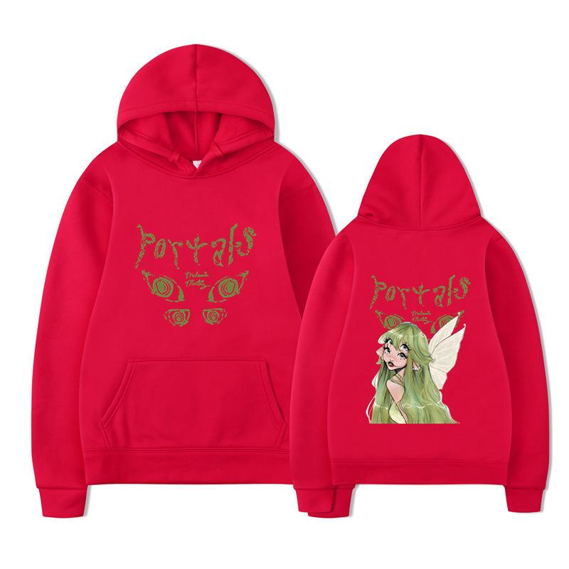 Autumn And Winter Flower Letter Printed Sweater Hoodie