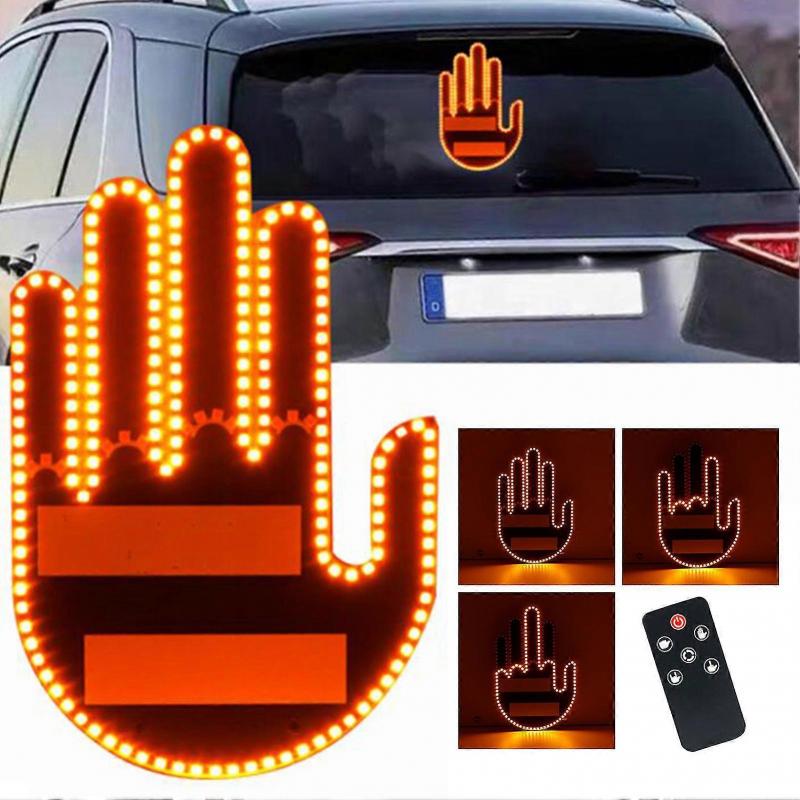 Auto Gesture Zadní světlo LED s dálkovým ovládáním Snadná instalace Signalizace zadního okna Bateriový světelný paprsek do auta Gadget do auta pro zábavu a bezpečnost