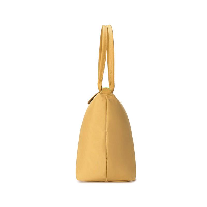 LONGCHAMP Le Pliage Green Eco Friendly Canvas One Shoulder Handbag Womens Yellow