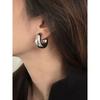 INS Super Cool Thick round Women's Titanium Steel Fashionable Earrings