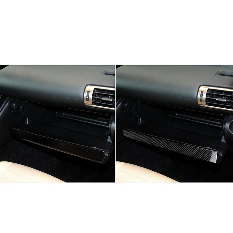 Carbon Fiber Car Accessories Dashboard Storage Panel Modified Interior Cover Sticker Trim For Lexus IS250 IS350 300H 2013-