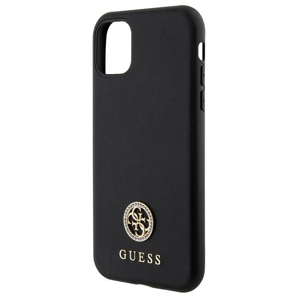 Guess Guhcn61Ps4Dgpk Iphone 11 / Xr 6.1 Czarny/Black Hardcase Strass Metal Logo