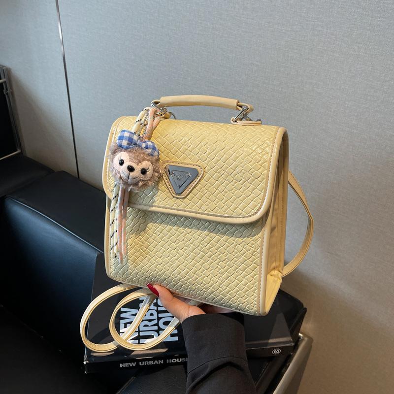 Small fashion versatile backpack women's new small backpack high-end niche messenger bag