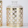 Golden Transparent Glass Sealed Jar Whole Grains Moisture-proof Storage Box Dry Goods Storage Jar Kitchen Household Sealed Jar