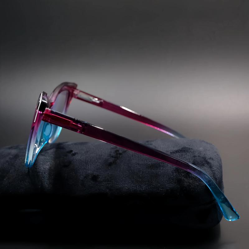 Stylish Photochromic Myopia Glasses Women's Fashion Cat Eye Color Changing Eyeglasses Anti Blue Light Minus Sight  Eyewear -4.0