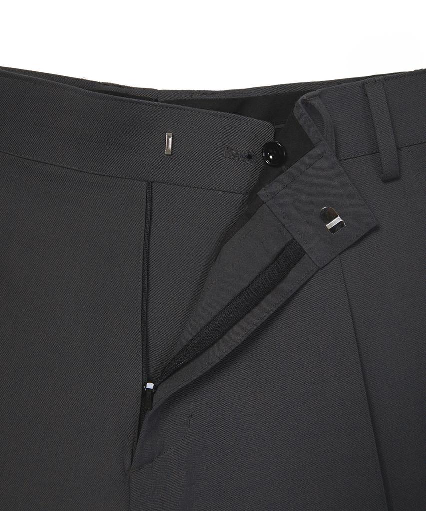 Sinkia Curved Pleated Tailored Trousers Slate Grey