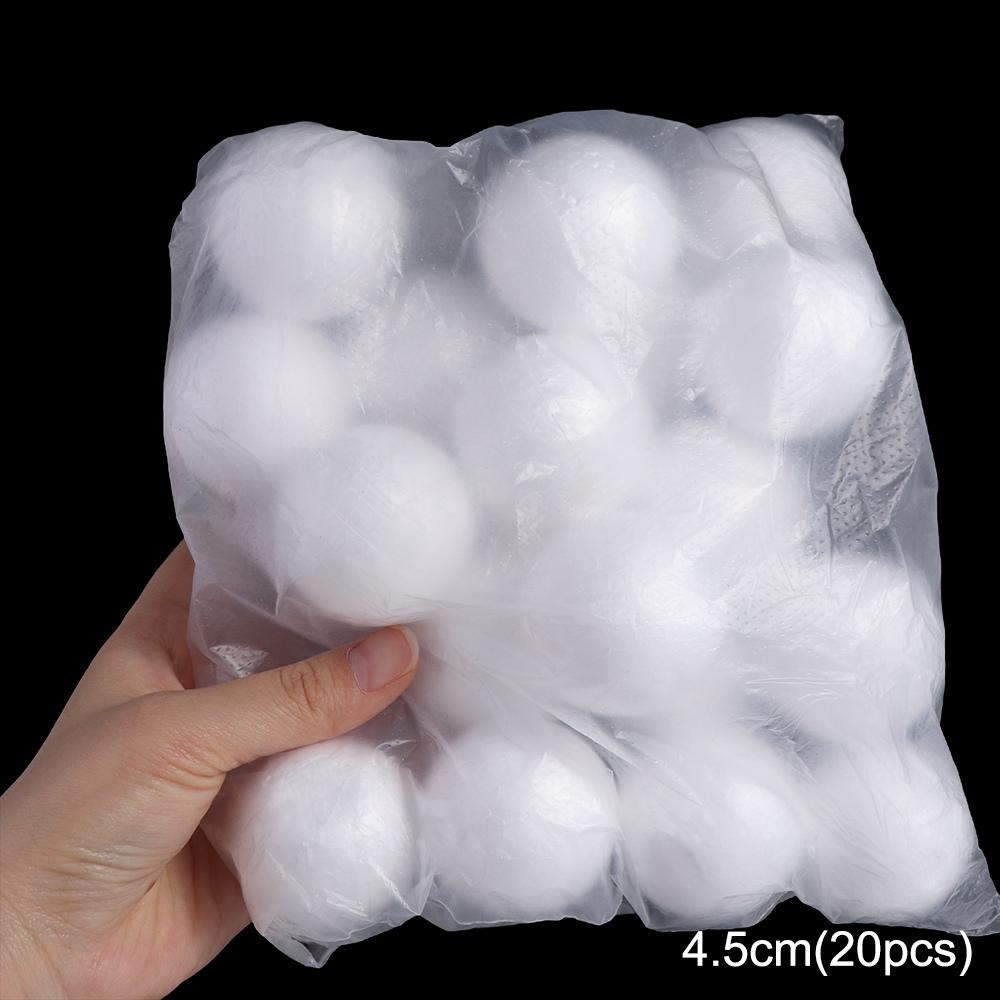 DIY Supplies Mini Foam Balls Polystyrene Round Christmas Balls White Christmas Ornaments Modelling