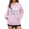 Women's Winter Christmas Printed Pullover Hooded Sweatshirt Fleece Long Sleeve Sweatshirt