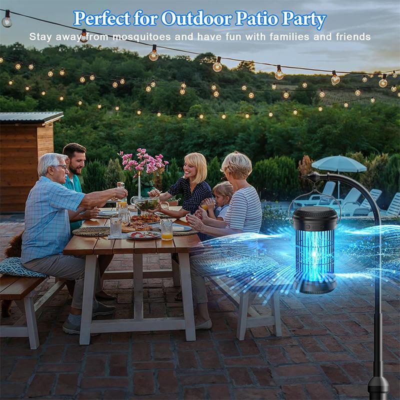 Nou ucigaș de insecte solar lampă capcană țânțari UVA multi-exterior portabil lumină de noapte lampă ucigaș de țânțari de grădină fără radiații