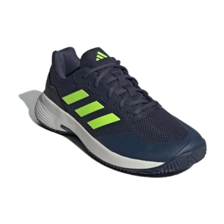 New Adidas GameCourt 2.0 Shadow Navy Lucid Lemon IE0854