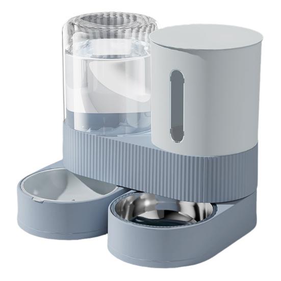 Automatic Pet Feeder 2.4L Dog Food Feeder 2.6L Water Dispenser Travel Auto Cat Feeder Bowl for Small Dogs Cats Rabbits