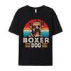Vintage Boxer Dog Tshirt Dog Owner TShirt Mens Cotton Designer TShirts Streetwear Men Tee Casual
