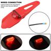 Universal Motorcycle LED Brake Tail Light License Plate Lamp Rear Fender For Motocross Dirt Bike Pit Bike Waterproof Accessories