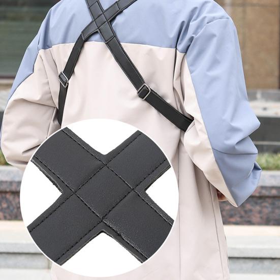 Anti-Theft Shoulder Bag Security Backpack Slim Crossbody Hidden Underarm Chest Pack with Adjustable Straps Compact Travel Organizer