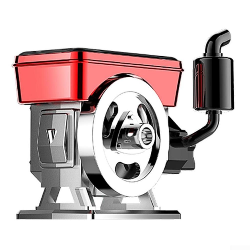 Solar Rotary Car Diffuser Analog Engine Design Purifier Compact ABS Silicone Scent Tablet No Batteries Required