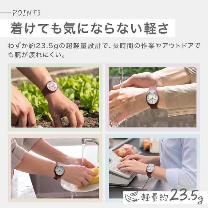 [Citizen Q&Q] Watch Q&Q Solar No Battery Change Required 10 ATM Water Resistant Lightweight Analog E11A-004VK Mocha