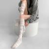 Damen Bandage Overknee-Socken Anime Cosplay Kostüm Riemchen Oberschenkelhohe Strümpfe Lange Stiefelsocken Strumpfwaren