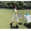 French Princess Style Dress with Soft Dresses Bubble Sleeves