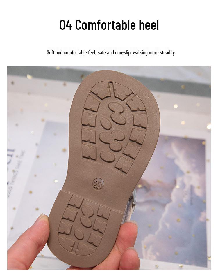 2026 Summer Trendy Girls' Princess Soft Sole Sandals - Closed Toe Casual Baby Shoes