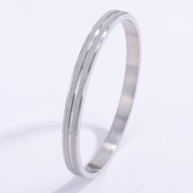 Starry Sky Silver Titanium Steel Bracelet for Women - High-End, Versatile, Full Diamond, Non-Fading Fashion Accessory