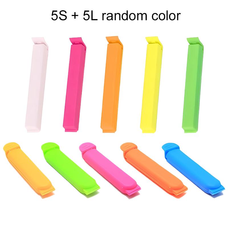 

10/20pcs Food Clips Set Kitchenware Snack Bags Sealing Colorful Clamps Wear-resistant Sealer Bread Condiments Storing Clamp TMZ