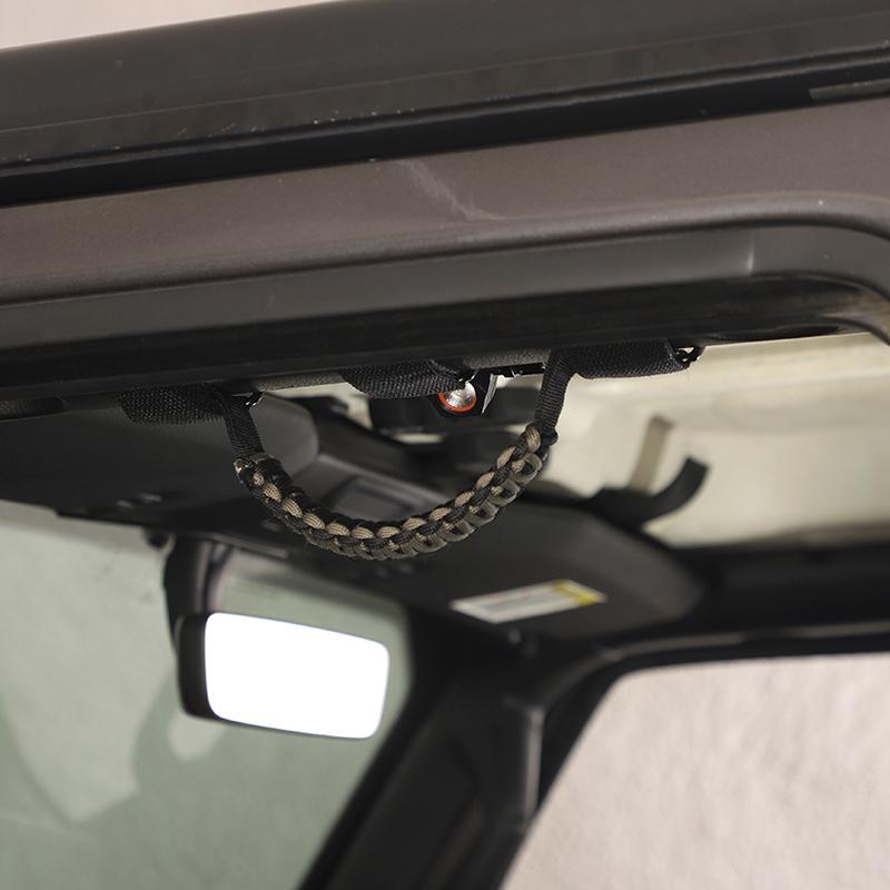 Auto-Regenschirmseil, Dachgriff mit Licht, für Jeep Wrangler JL/Gladiator JT JK 2007–2023, 2 Stück