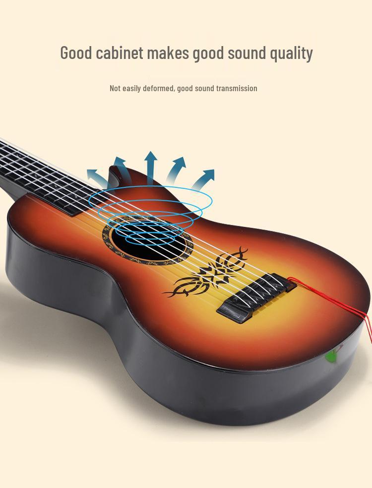 Large Six-String Children's Ukulele Toy - Playable Music Enlightenment Instrument