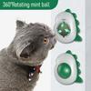 Cat Lick Ball Natural Catnip Ball Cat Chew Toy Wall Mounted Rotatable Ball Cat