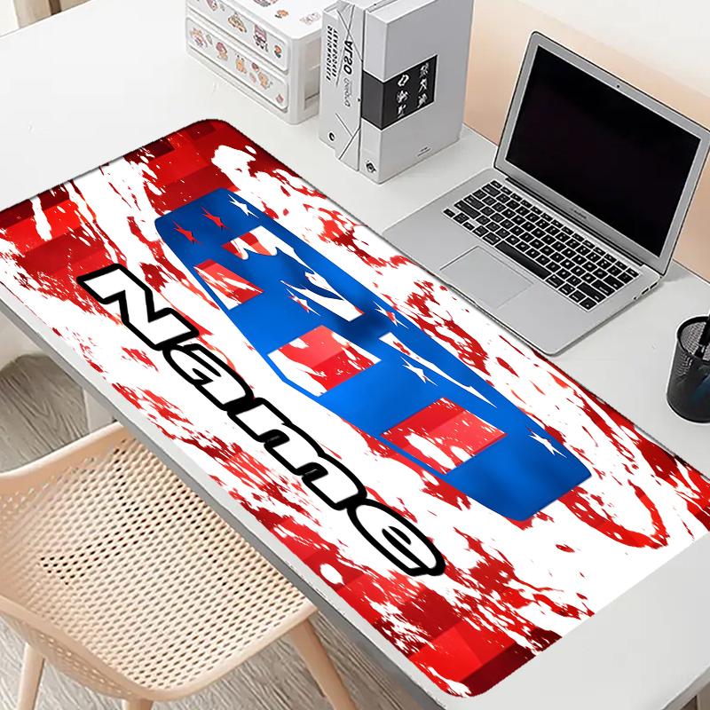 Custom Name Personalized football team Pattern Mousepad, Laptop PC Desk Mat, Decorative Desk Mat for Home Keyboard Pad Gift