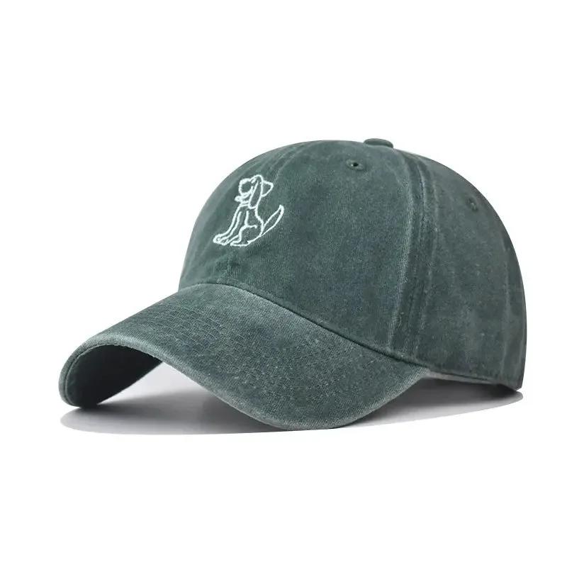 Spring Cotton Cartoon Embroidery Casquette Baseball Cap Adjustable Outdoor Snapback Hats for Men and Women 87