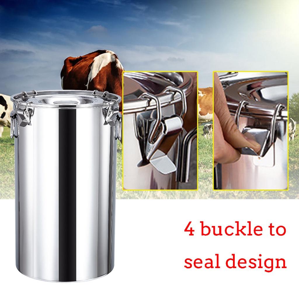 Găleată din Oțel Inoxidabil Bidon de Lapte Găleată de Apă Găleată pentru Vin Butoi de Ulei Recipient pentru Ceai Bidon de Lapte 14L/10L