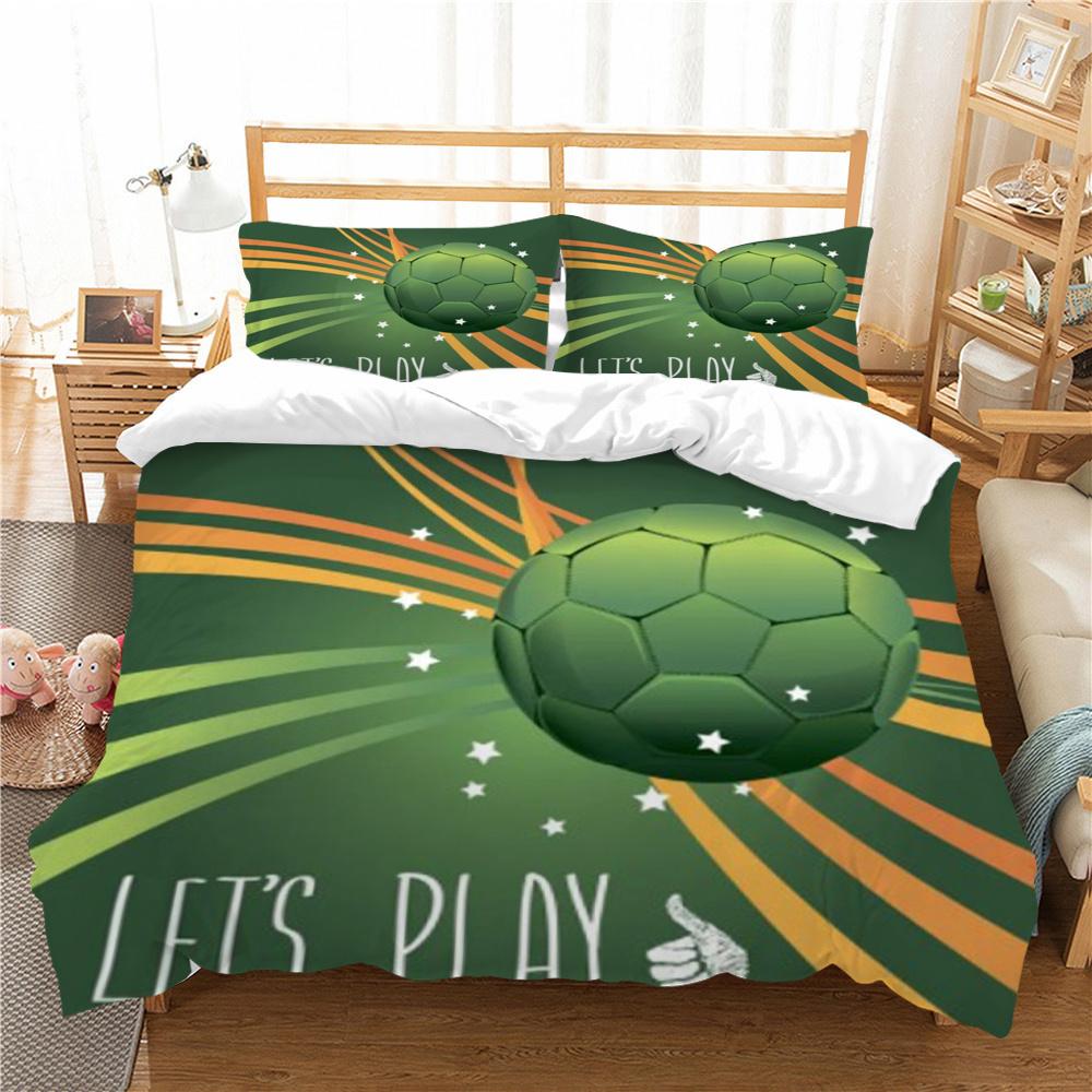 Football Bedding Cover Unique Design Home Bedspreads Polyester King Size Bedding Highly Duvet Cover Sets Soft Bed Sets