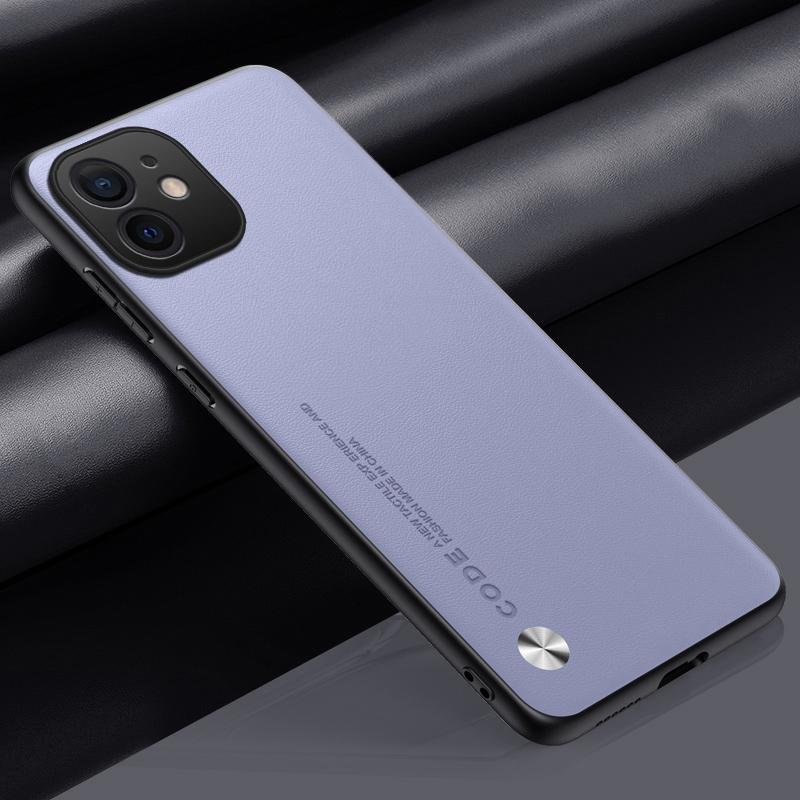 

Luxury PU Leather Case For iPhone 11 Back Cover Shockproof Silicone Full Protection Phone Case For iPhone 11 Pro Max 11Pro Coque For iPhone 11Pro Max світло-фіолетового кольору