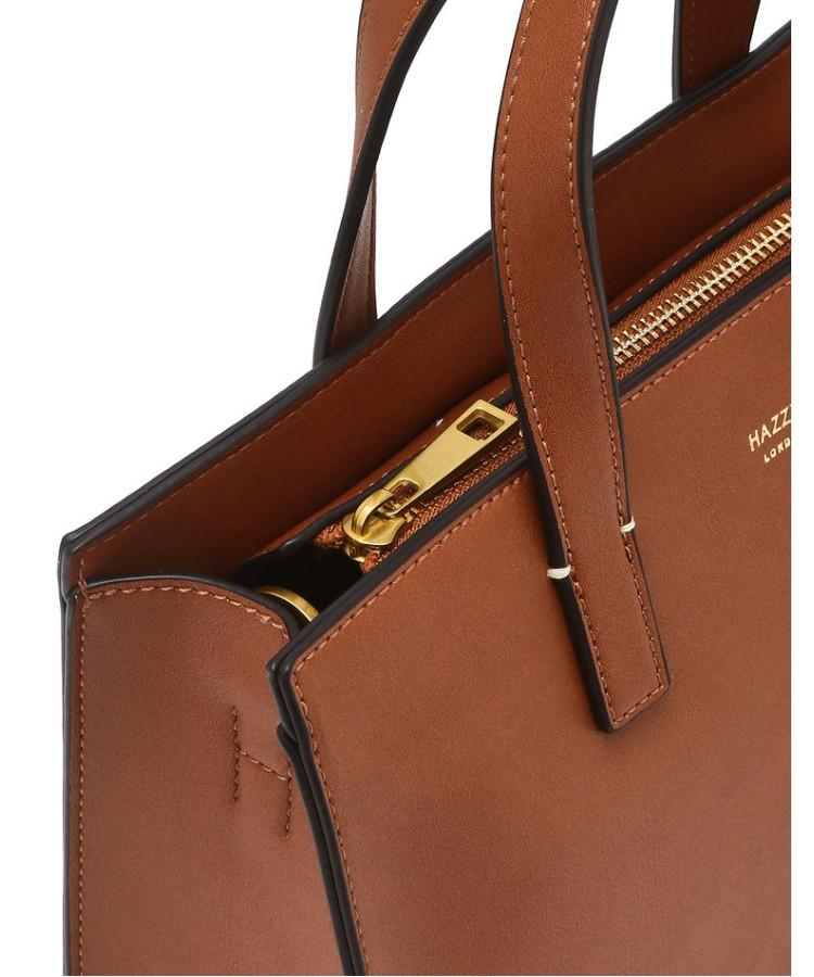 Hazzys Men Acc Brown Logo Contrast Crossbody Tote Bag Hjba6F890W3