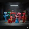 Set of Huggy Wuggy, Kissy Missy, Poppy, Etc. Figures. Huggy Wuggy Poppy Playtime Toys for Children 6 Pcs 7-11 Cm