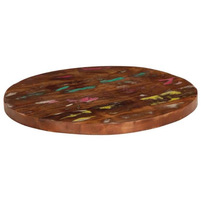 VidaXL Table Top Ø 70x3.8 Cm Round Solid Reclaimed Wood 370041