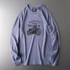 Weight Spring and Autumn Pure Cotton Long Sleeves T-Shirt Men's Fashion Brand Clothes Export Export Original Tail Single Men's Clothing Cotton T-shirt
