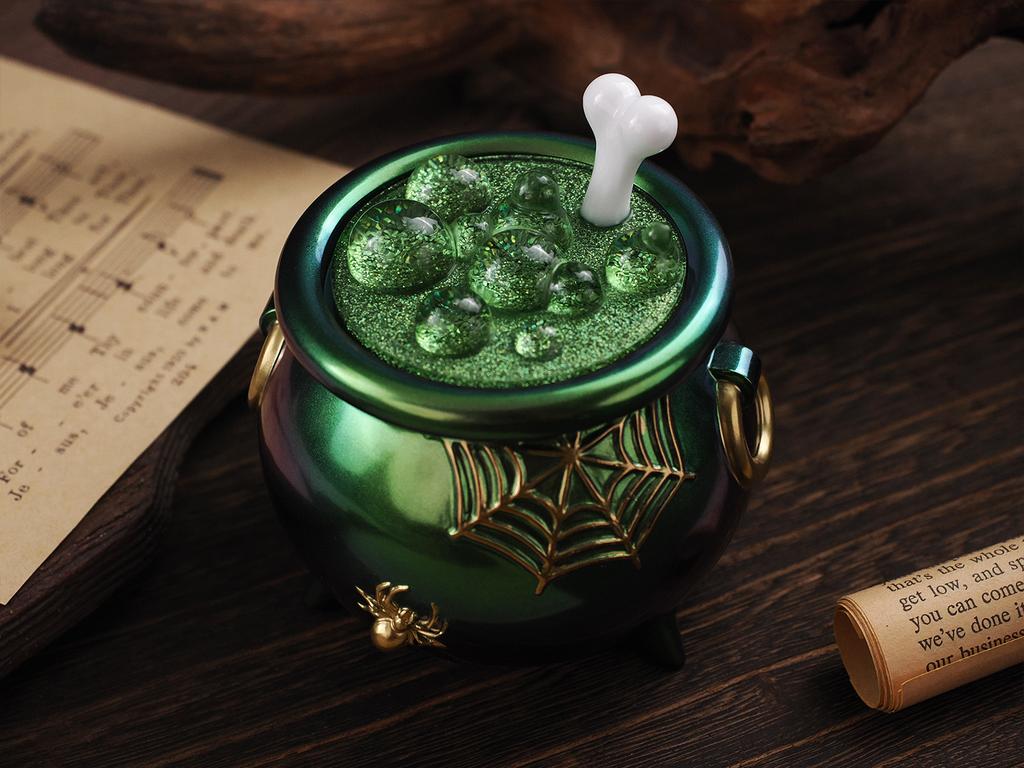 3D Halloween Witch Cauldron Silicone Mold DIY Creative Pumpkin Storage Box Molds Epoxy Resin Jar Casting Candy Container Mould
