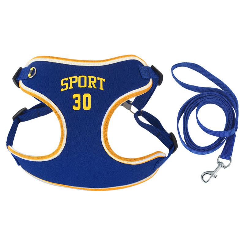 

Шлея для домашніх собак Підходить для собак французького бульдога Шлея для собак маленького та середнього розміру Світловідбиваюче регулювання Ремені без натягу S