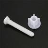 Full Set Bolts Screws Kit For Toilet Seat Repair 2 X Sliding Plates 2 X Bolts 2 X Washers Premium Plastic Smooth Surface